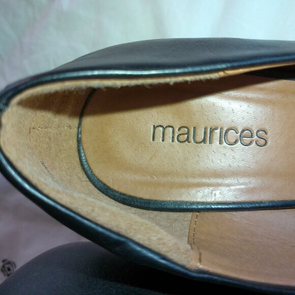 MAURICES Black Wedges Size 9 - Picture 2 of 5